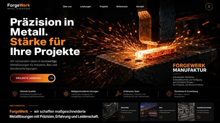 ForgeWerk · Metallgestaltung